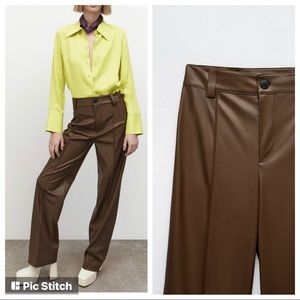 ZARA | FAUX LEATHER FRANÇOISE FULL LENGTH
TROUSERS